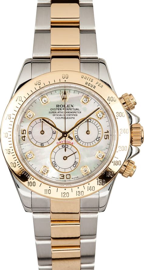 rolex daytona yellow gold mother of pearl face|rolex daytona 116523 price.